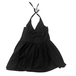 Wild fable black halter mini dress size large